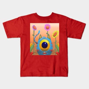 Cute alien cat Kids T-Shirt